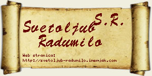 Svetoljub Radumilo vizit kartica